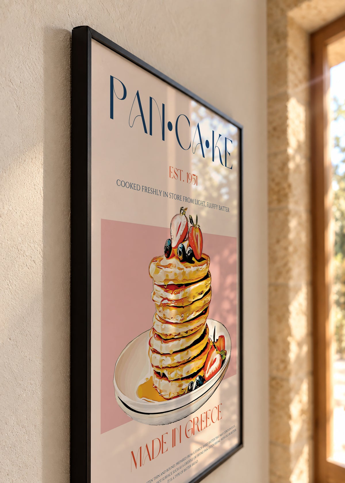 Pancake - Framed poster detail