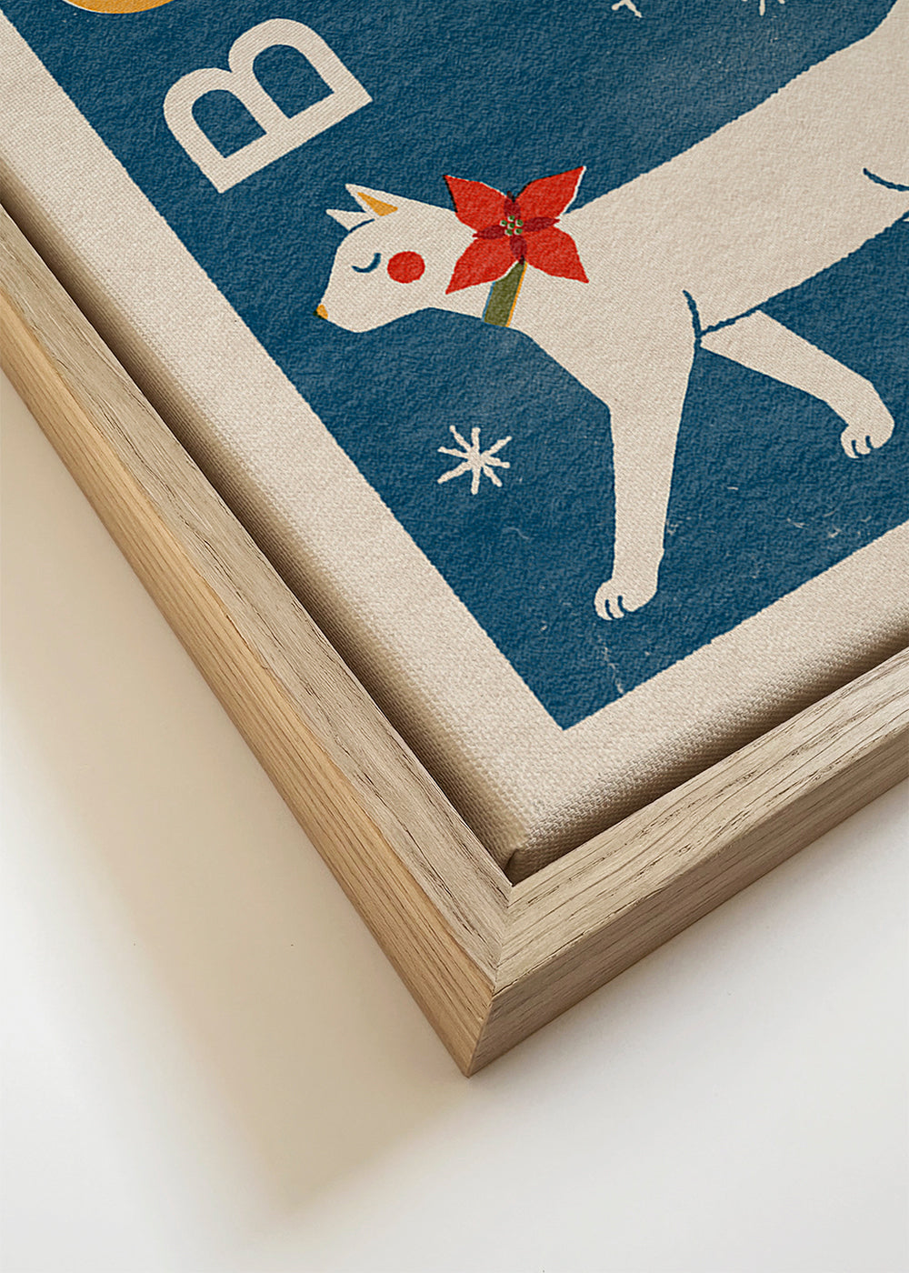 Kattillustration nattmotiv