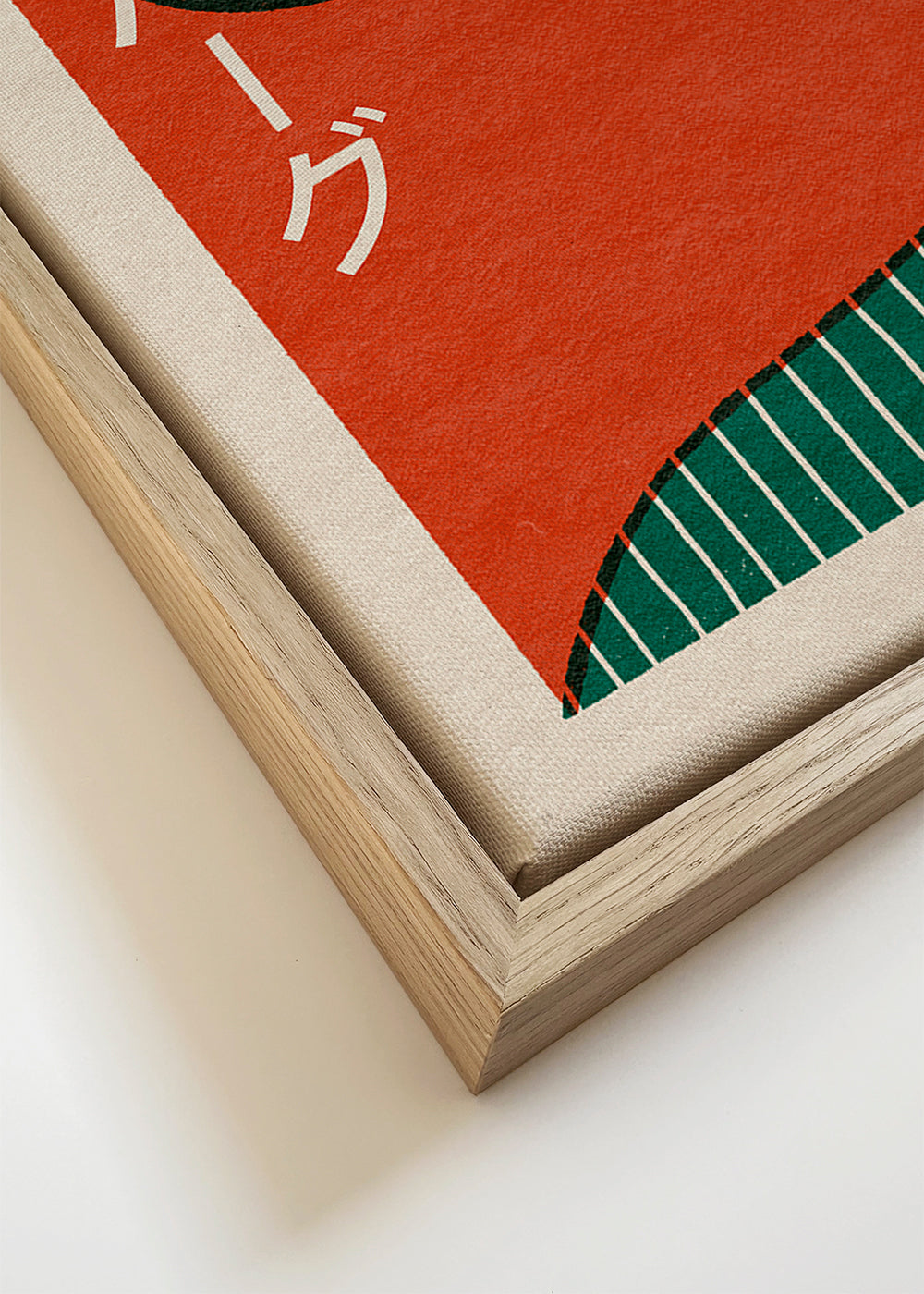 Illustration japanskinspirerat geometriskt ansikte