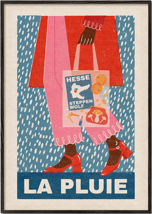 Illustration La Pluie väska och regn
