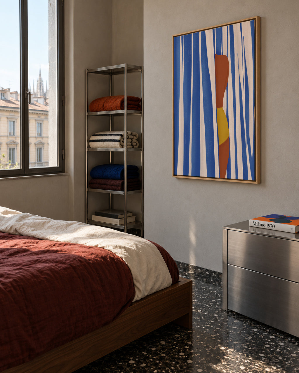 Summer Tan - Framed canvas in an interior