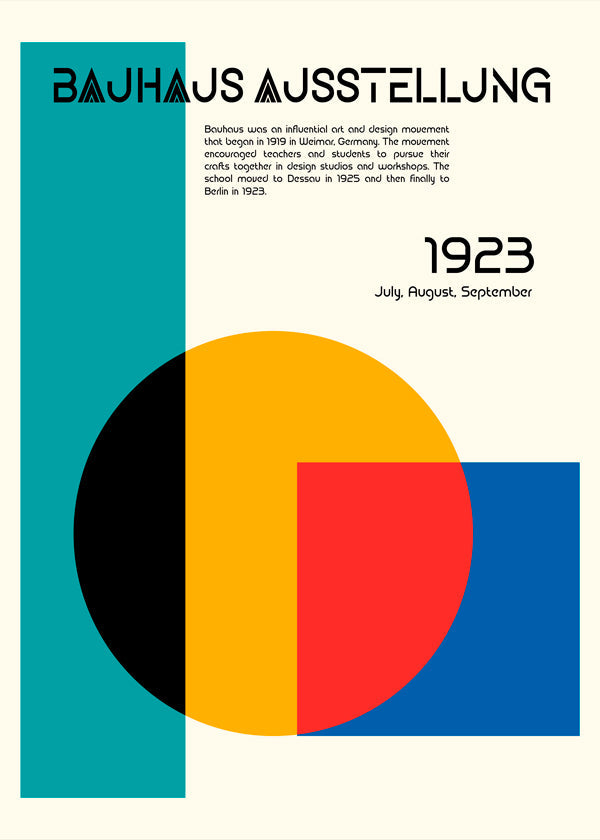 Bauhaus geometrisk affisch 1923
