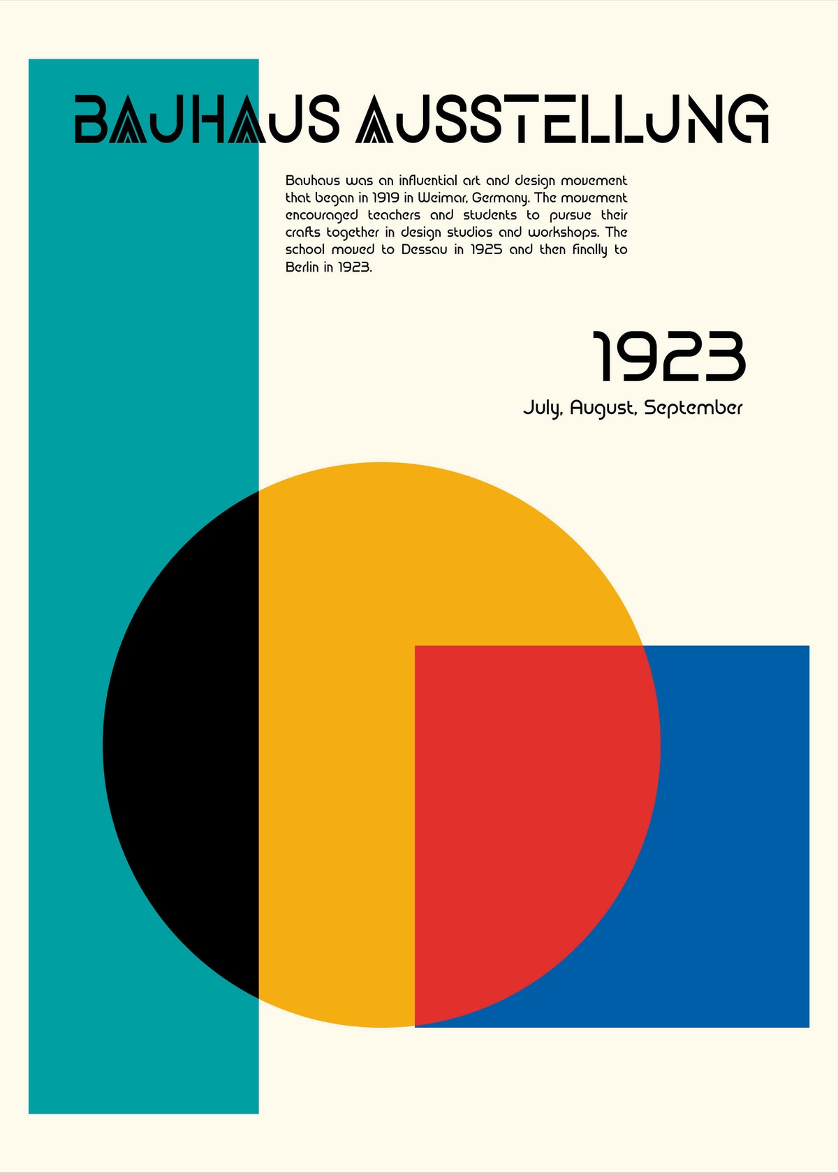 Bauhaus Ausstellung II - Unframed art print