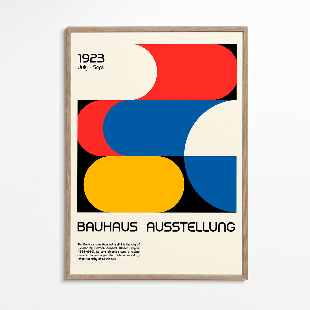 Vintage Bauhaus geometrisk poster 1923