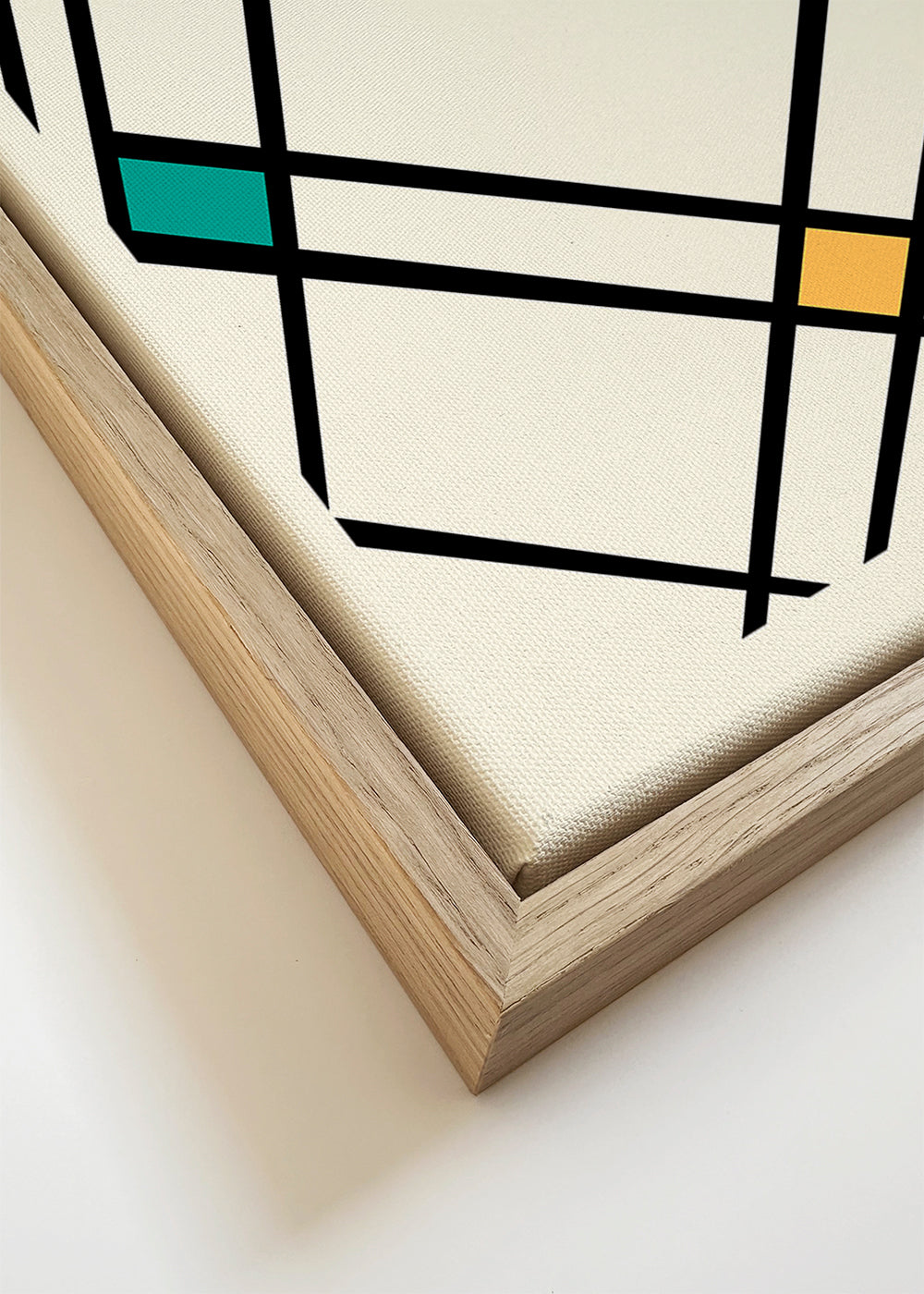 Geometrisk poster Bauhaus 1923 med primära fält