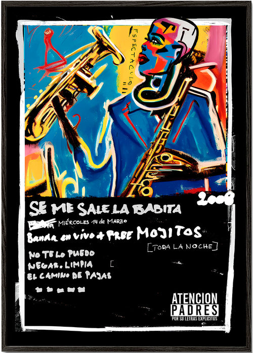 Jazzillustration i livfulla färger