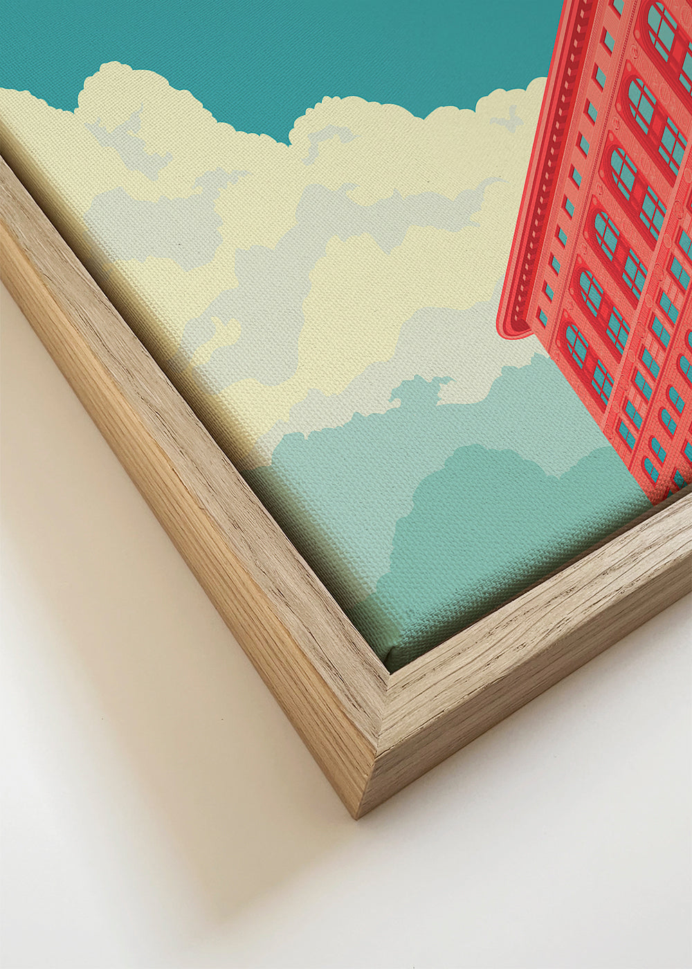 Stadskonst Flatiron illustration popstil