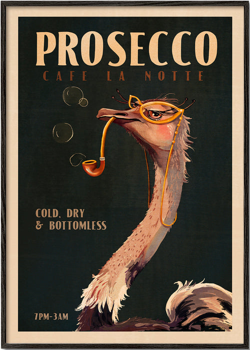 Struts Prosecco Poster i Art Deco-stil