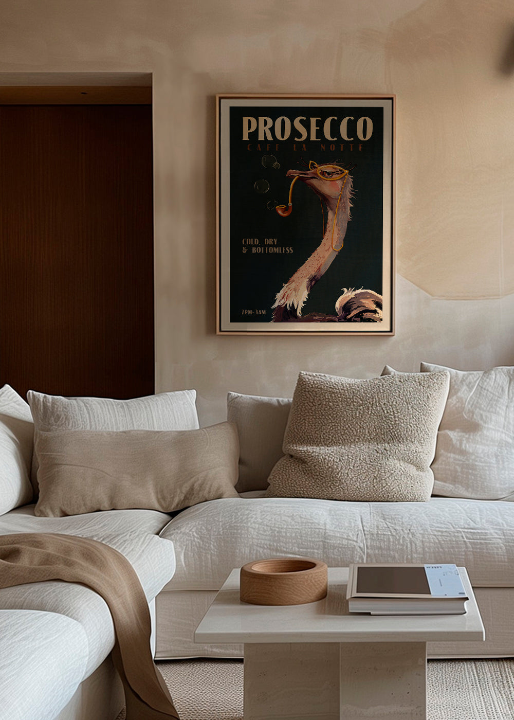 Struts Prosecco Poster i Art Deco-stil