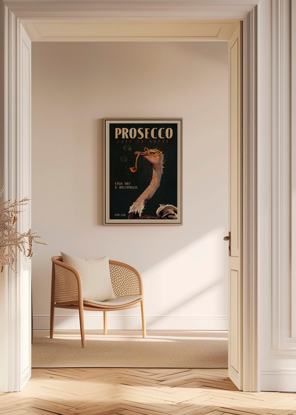 Struts Prosecco Poster i Art Deco-stil