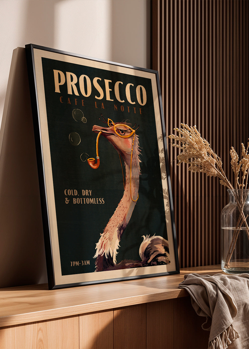 Struts Prosecco Poster i Art Deco-stil