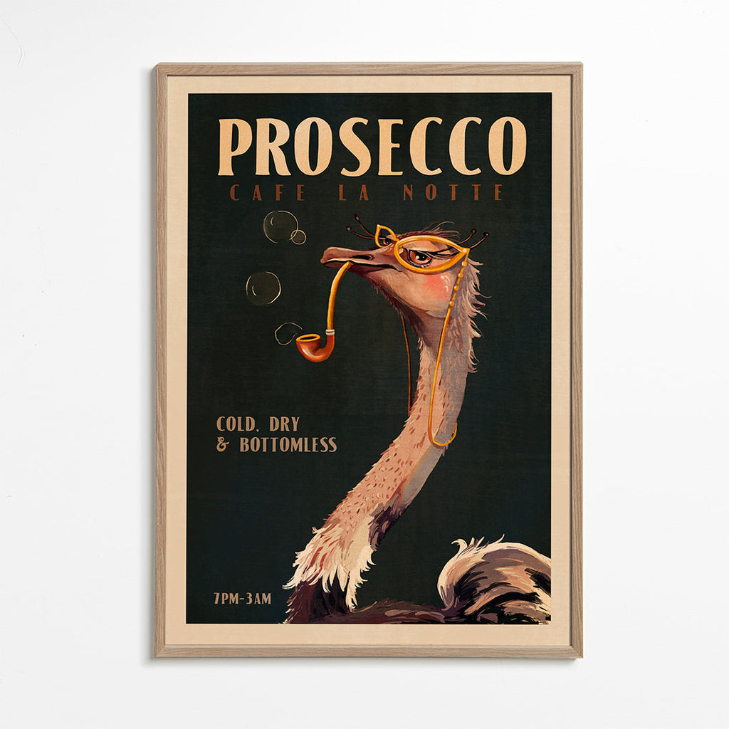Struts Prosecco Poster i Art Deco-stil