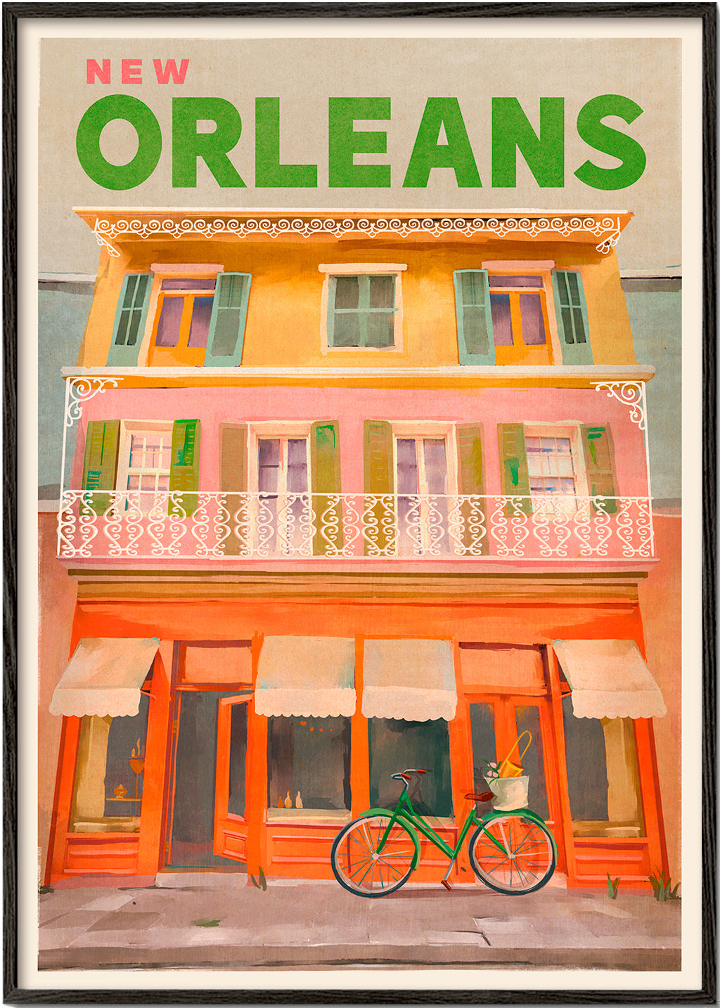 Reseaffisch New Orleans vintage