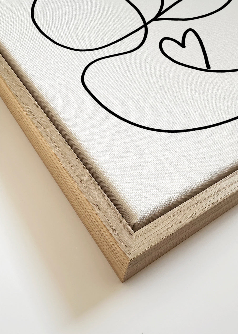 Linjär ansiktsillustration med apelsin