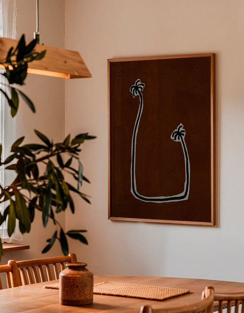 Botanisk poster minimalistiska palmer