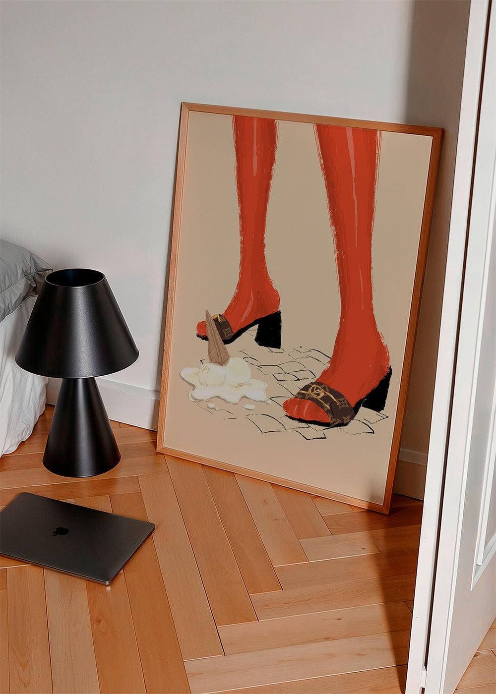 Illustration: klackar och spilld glass