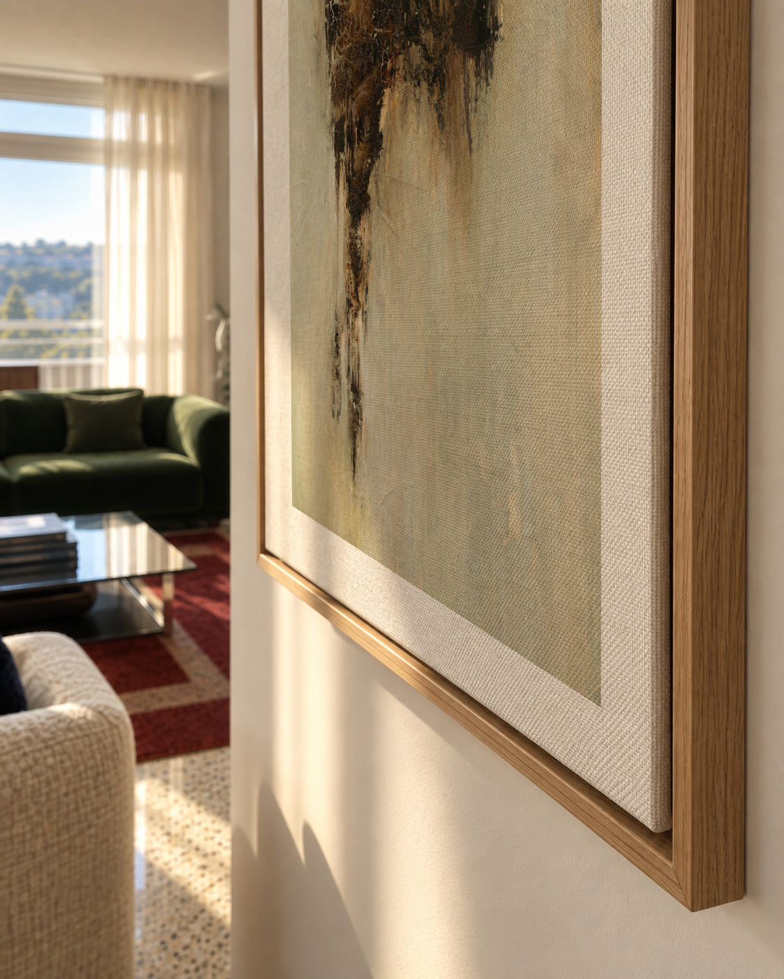 Madrid - Framed canvas detail