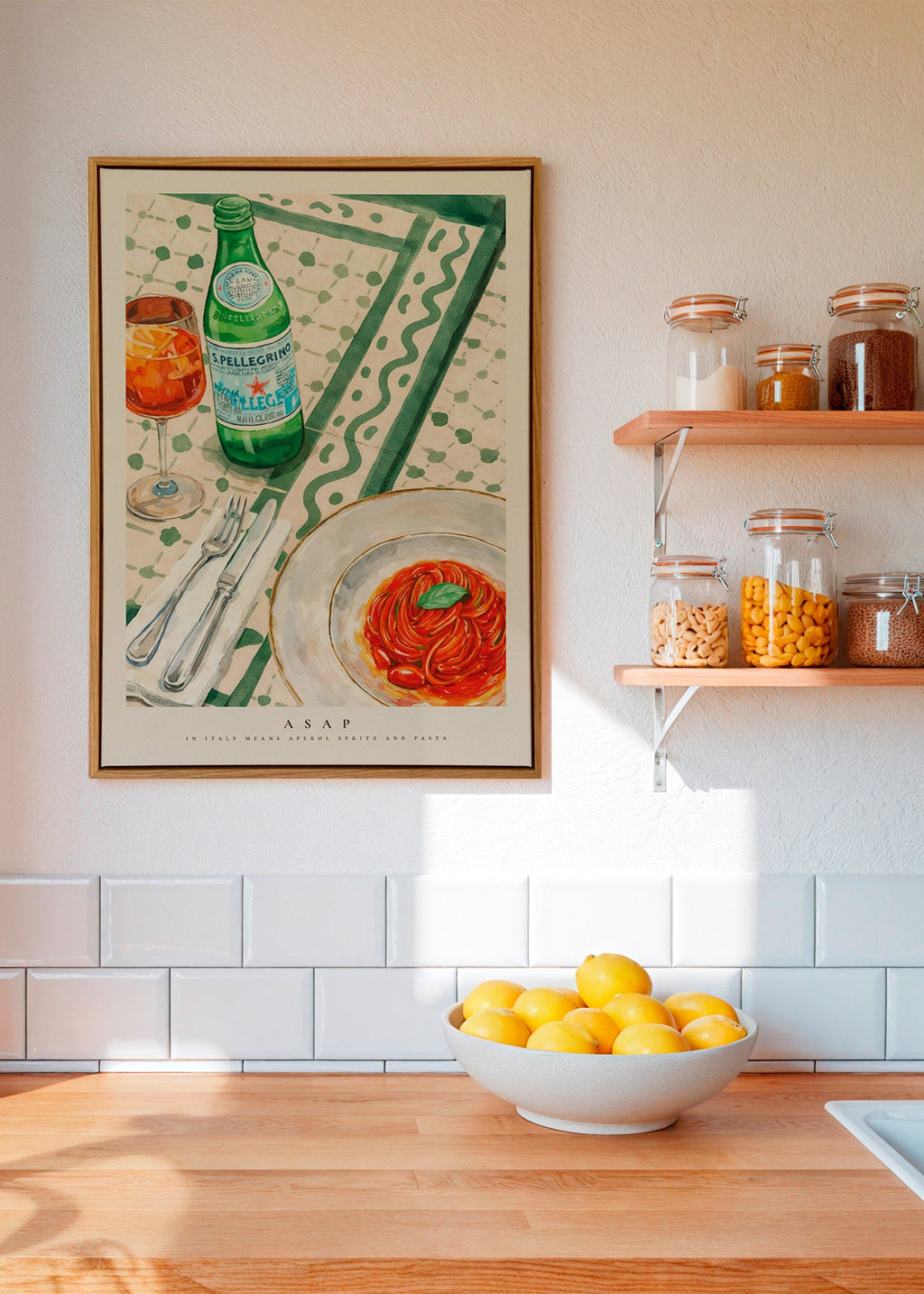 Kökskonst Aperol Spritz och pasta