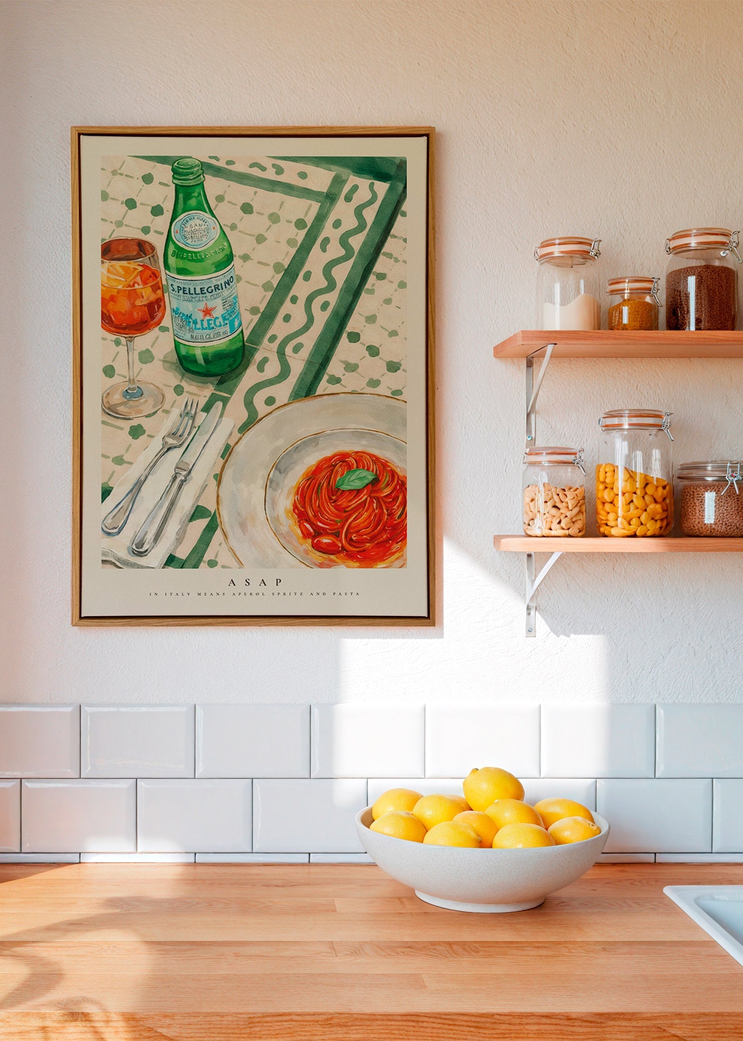 Kökskonst Aperol Spritz och pasta
