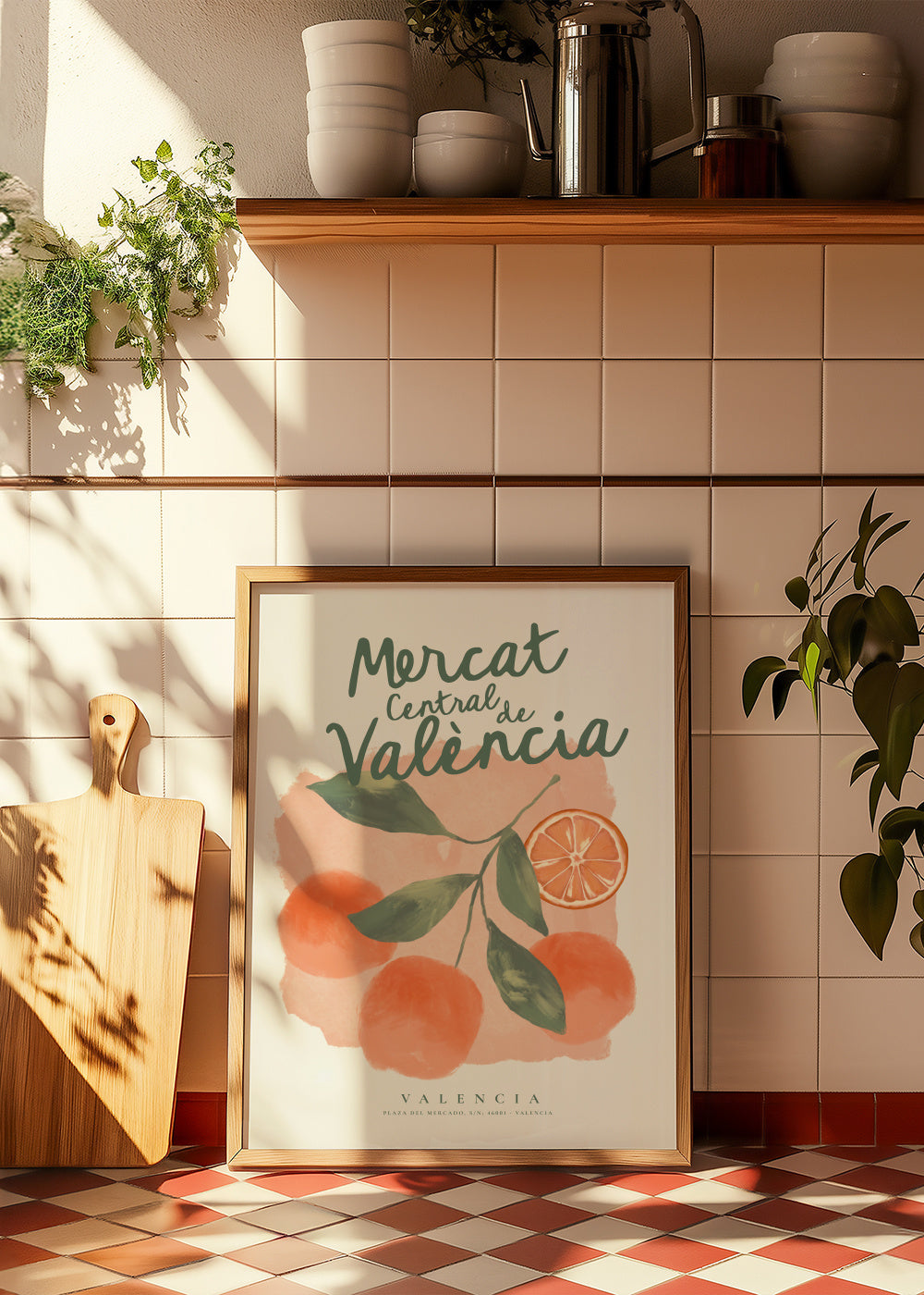 Mercat Central de València - Framed poster in an interior