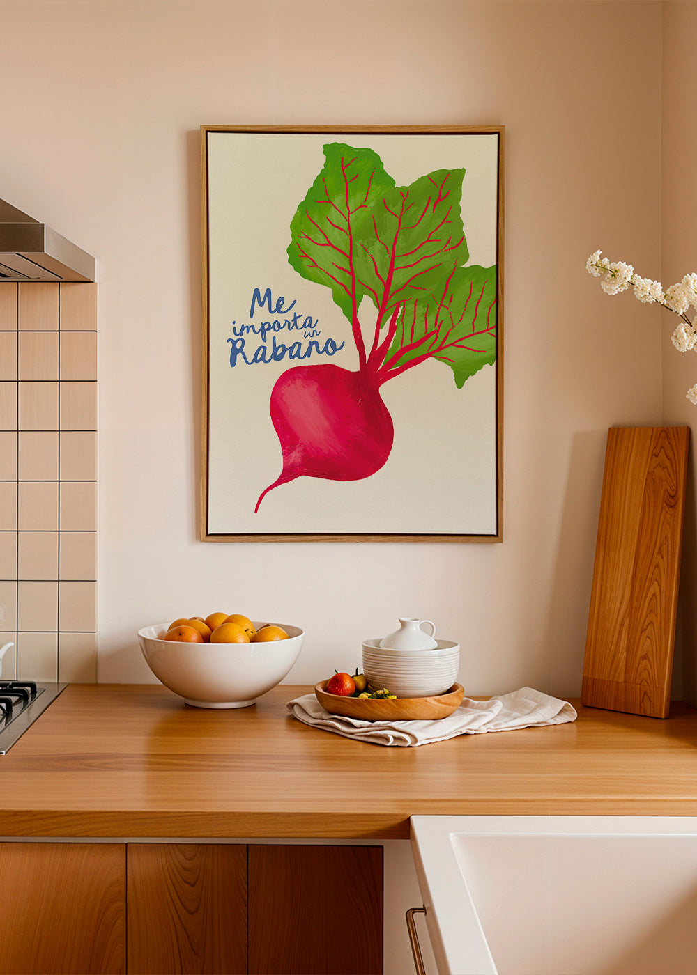 Kökskonst rädisa illustration