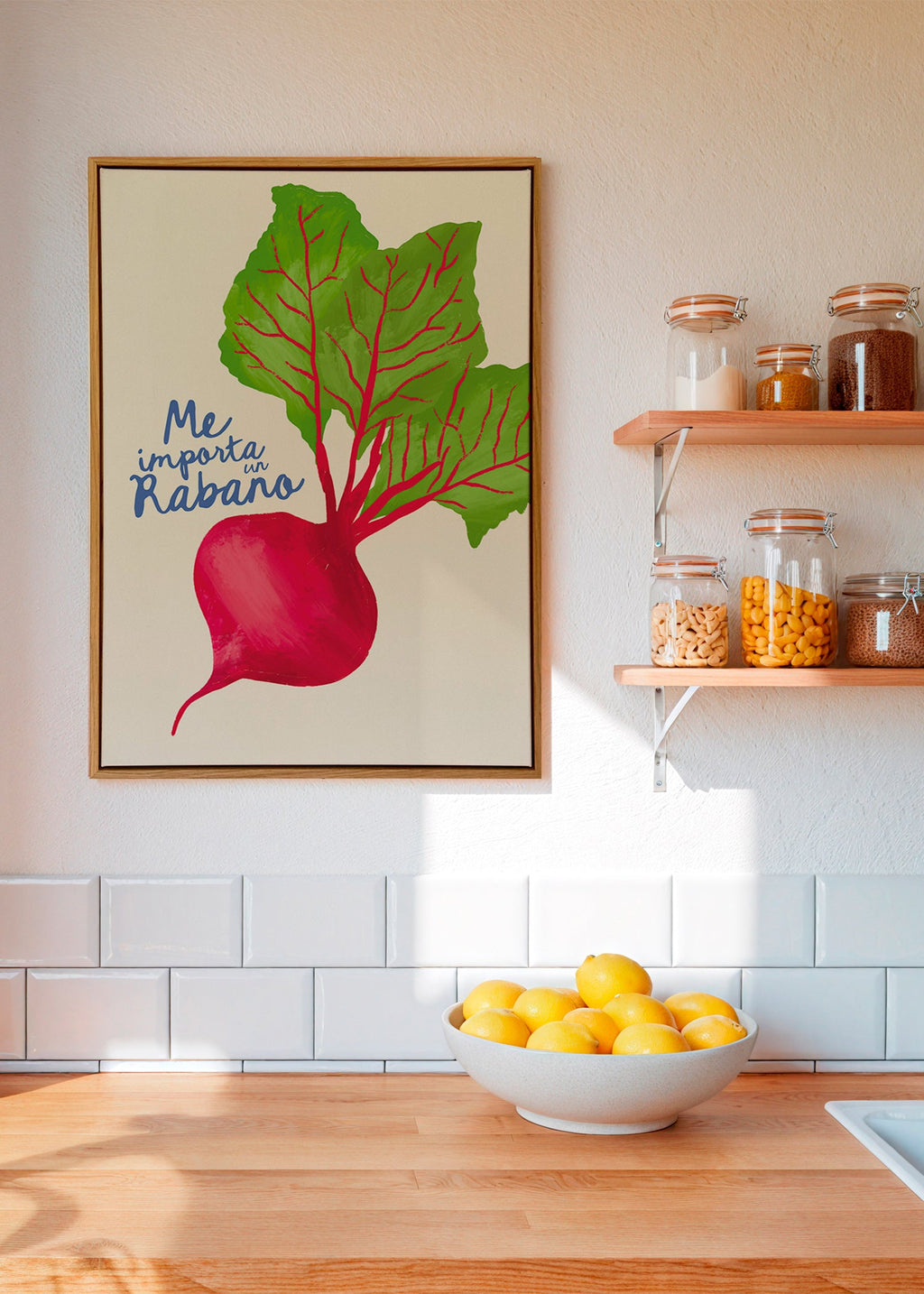 Kökskonst rädisa illustration