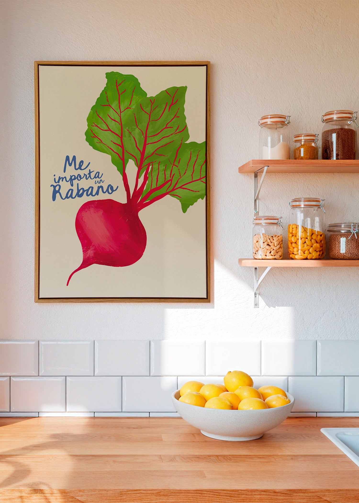 Kökskonst rädisa illustration