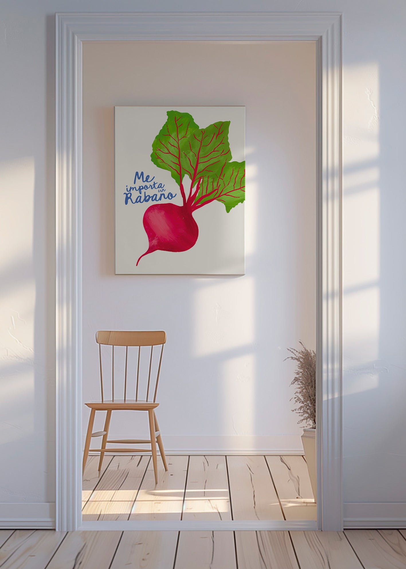 Kökskonst rädisa illustration