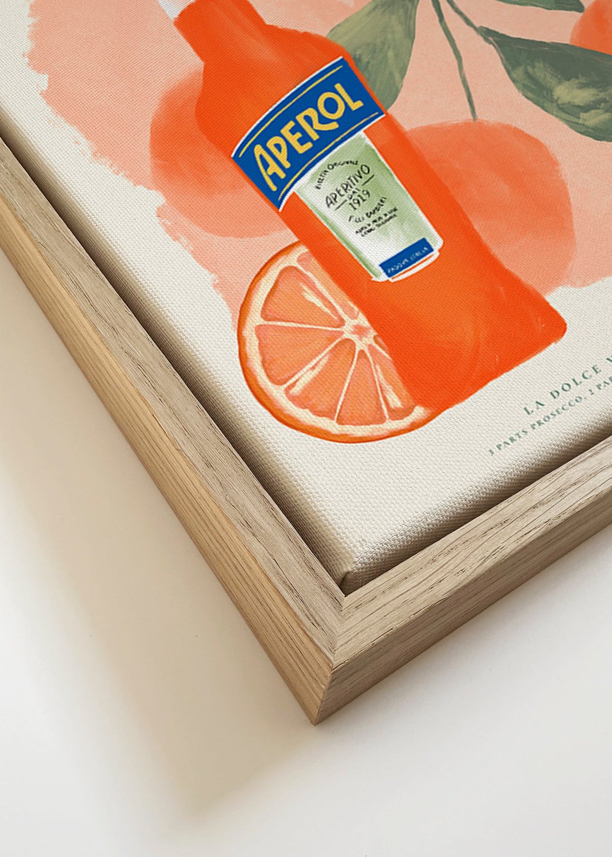 Kökskonst Aperol Spritz flaska med apelsiner