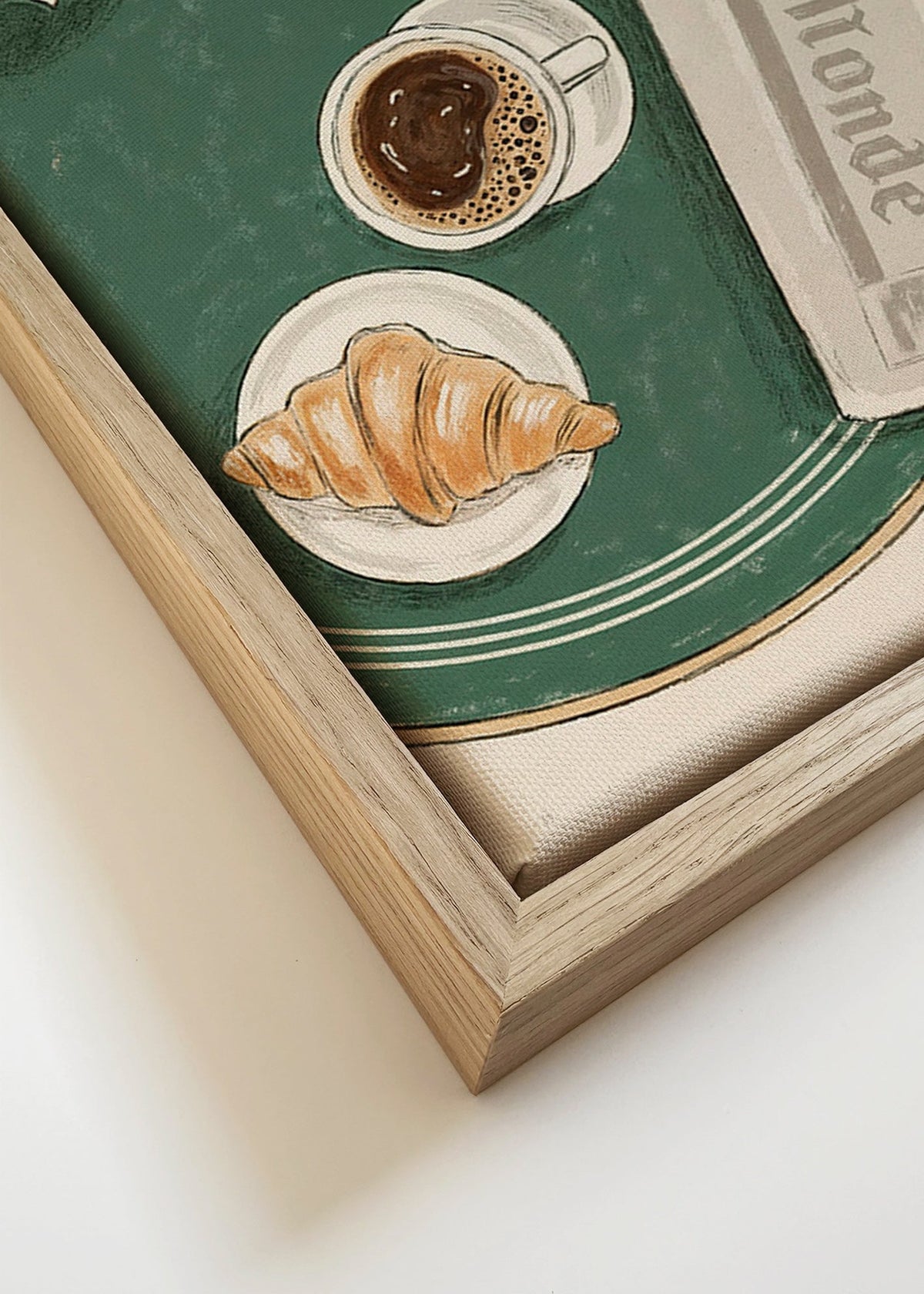 Kökskonst Café de Flore illustrerad croissant