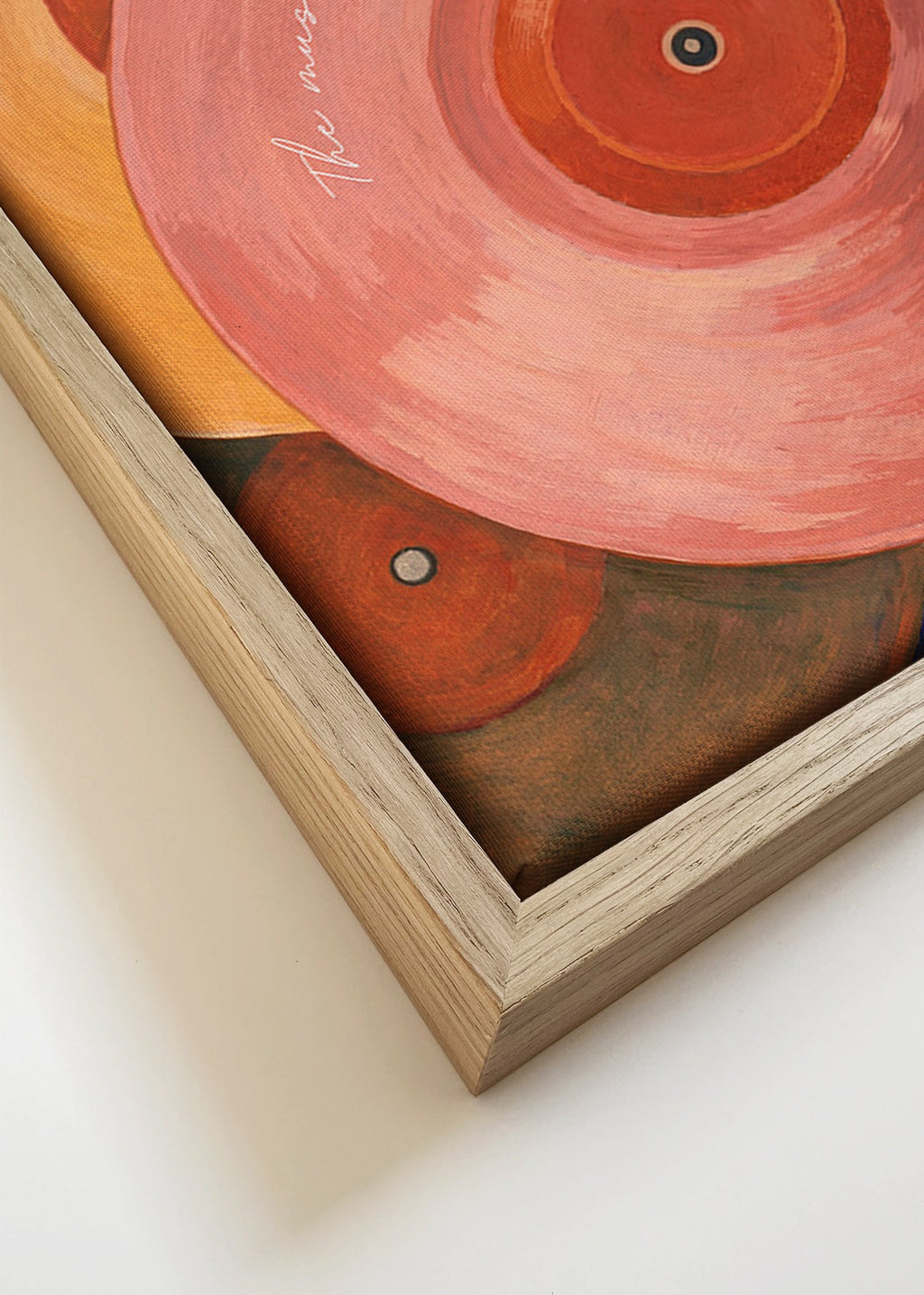 Rosa vinylillustration med skivtallarms