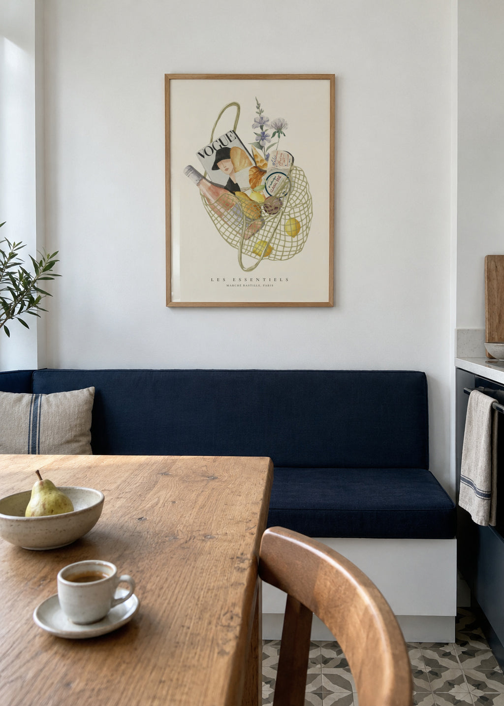 French Essentials - Framed poster in an interior