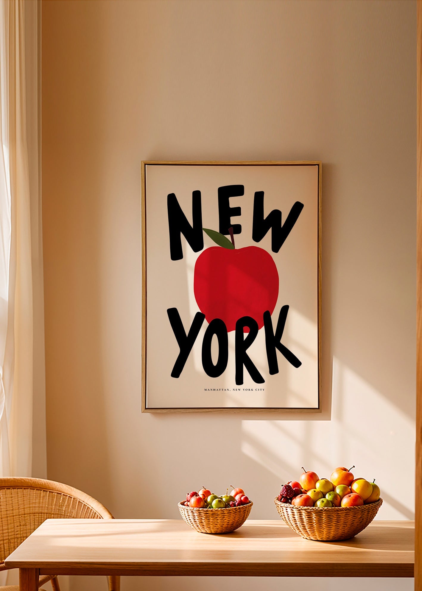 Kökskonst New York rött äpple