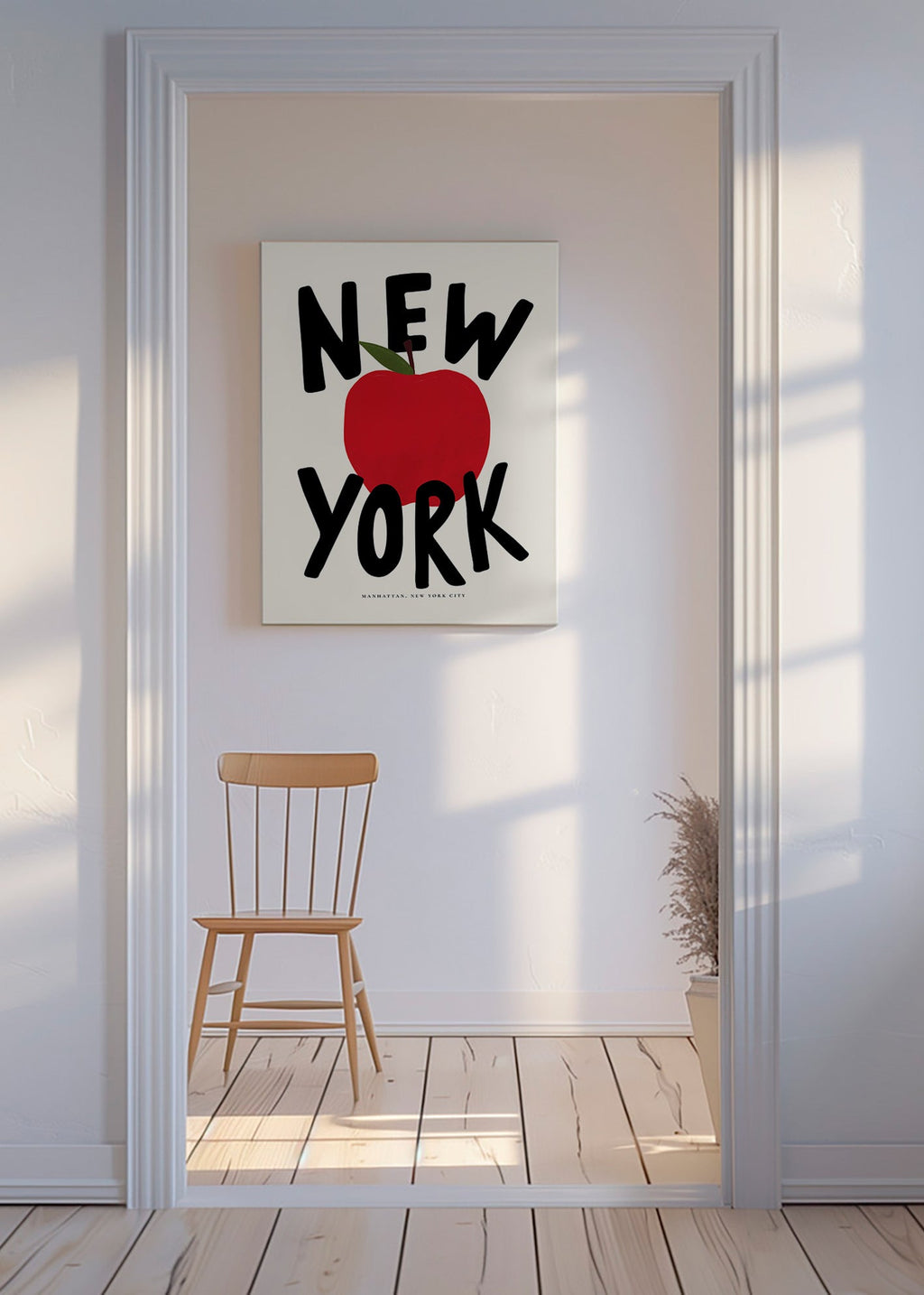 Kökskonst New York rött äpple