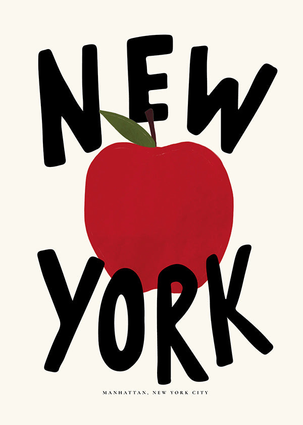 Kökskonst New York rött äpple