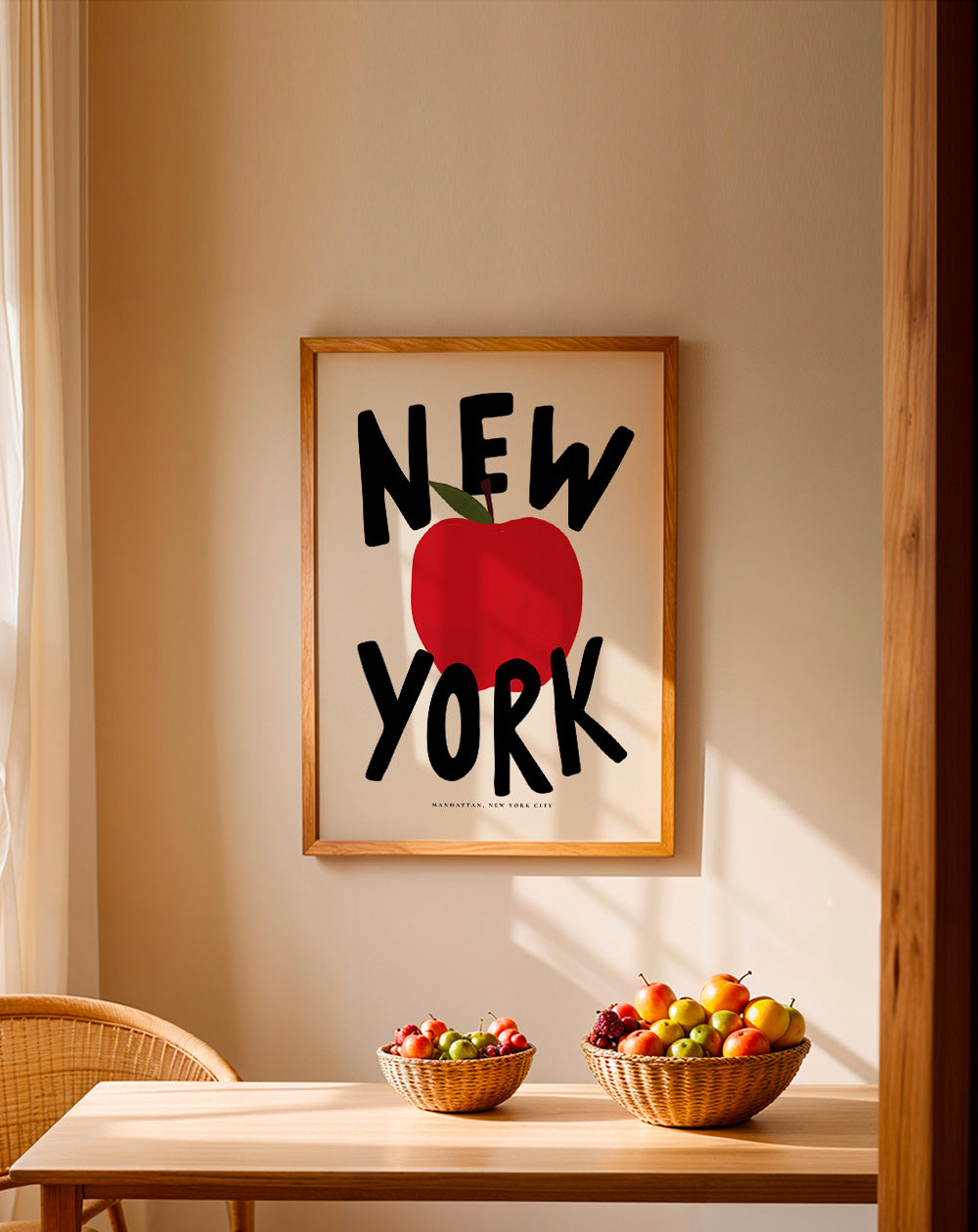 Kökskonst New York rött äpple