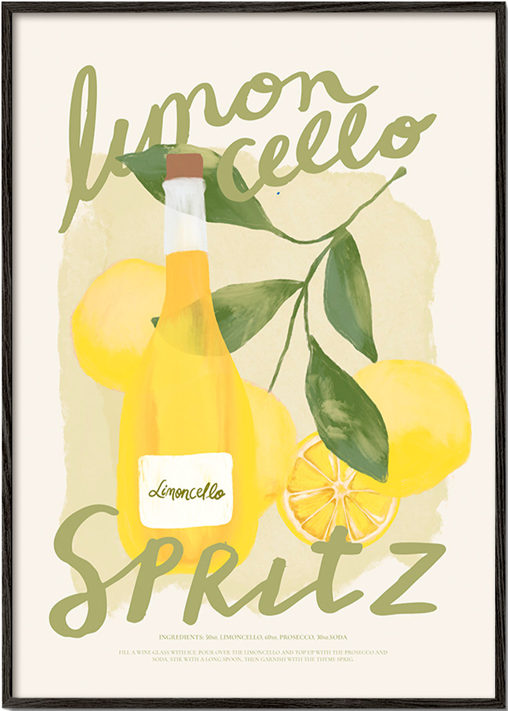 Kökskonst Limoncello Spritz illustration