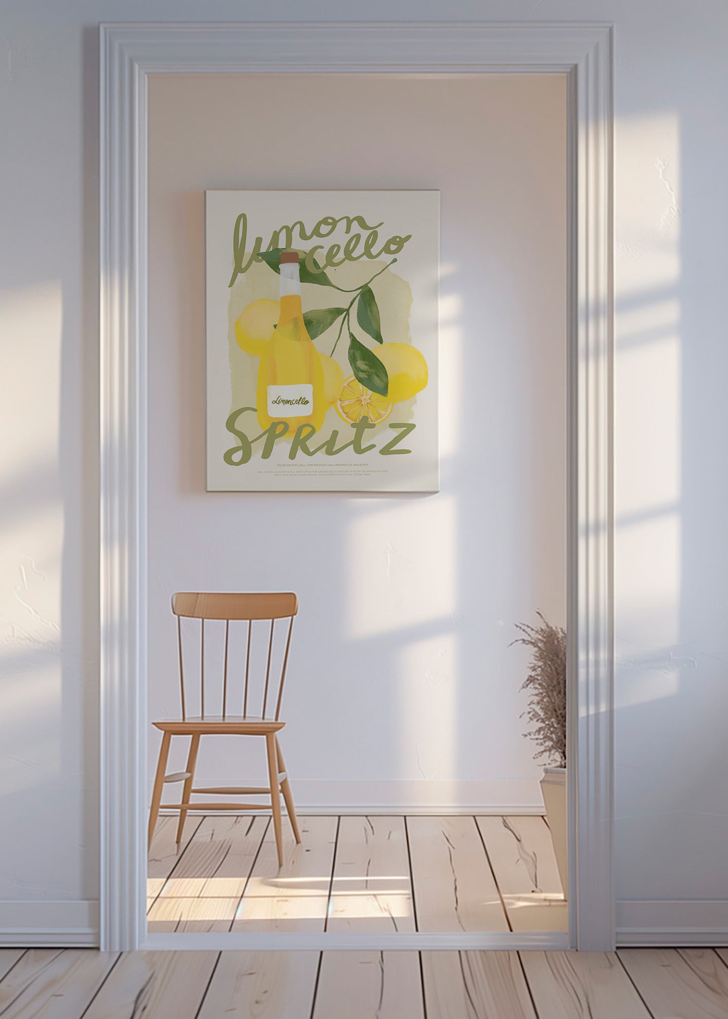 Kökskonst Limoncello Spritz illustration
