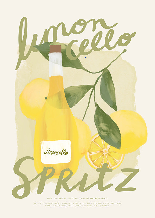 Kökskonst Limoncello Spritz illustration