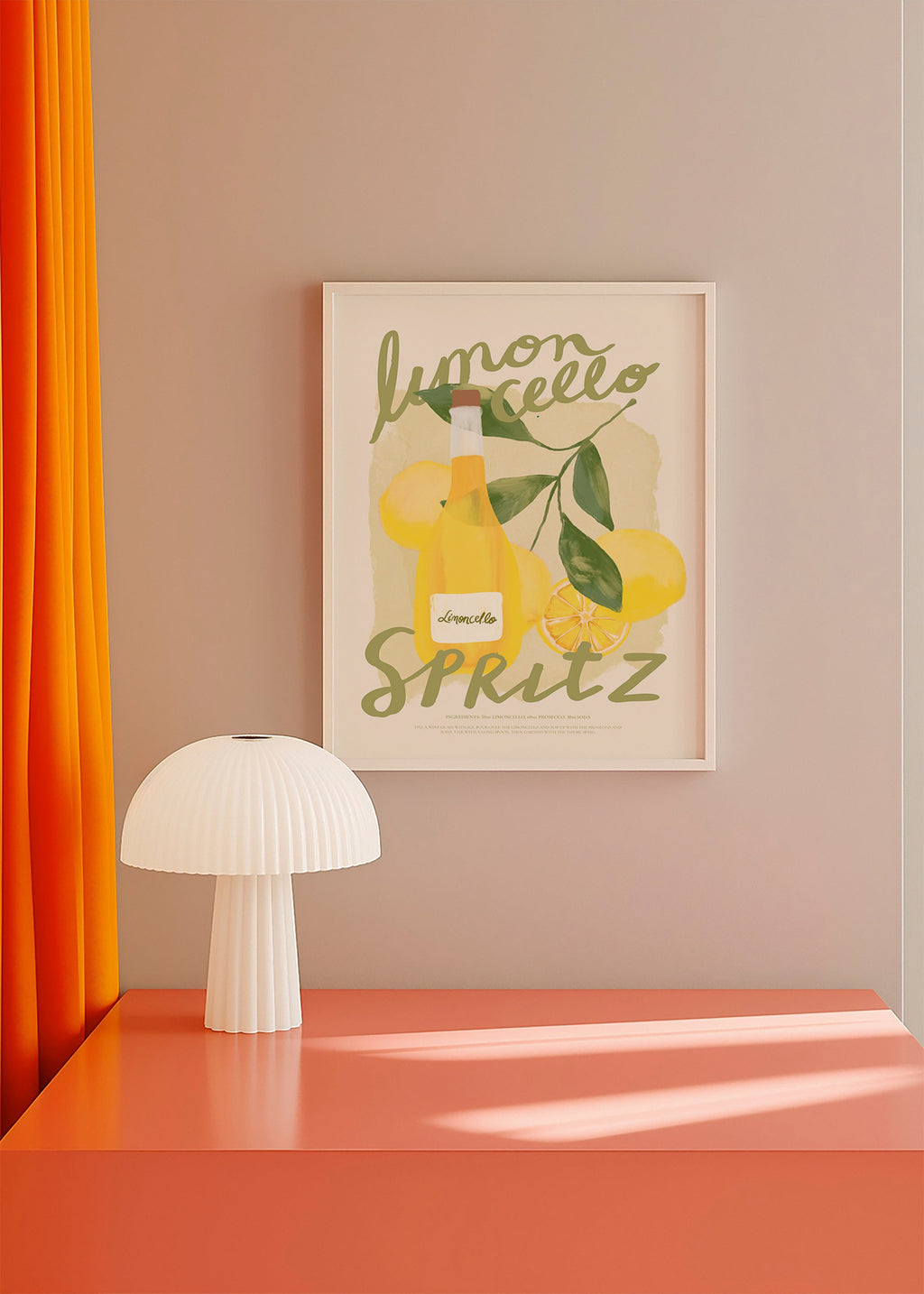 Kökskonst Limoncello Spritz illustration