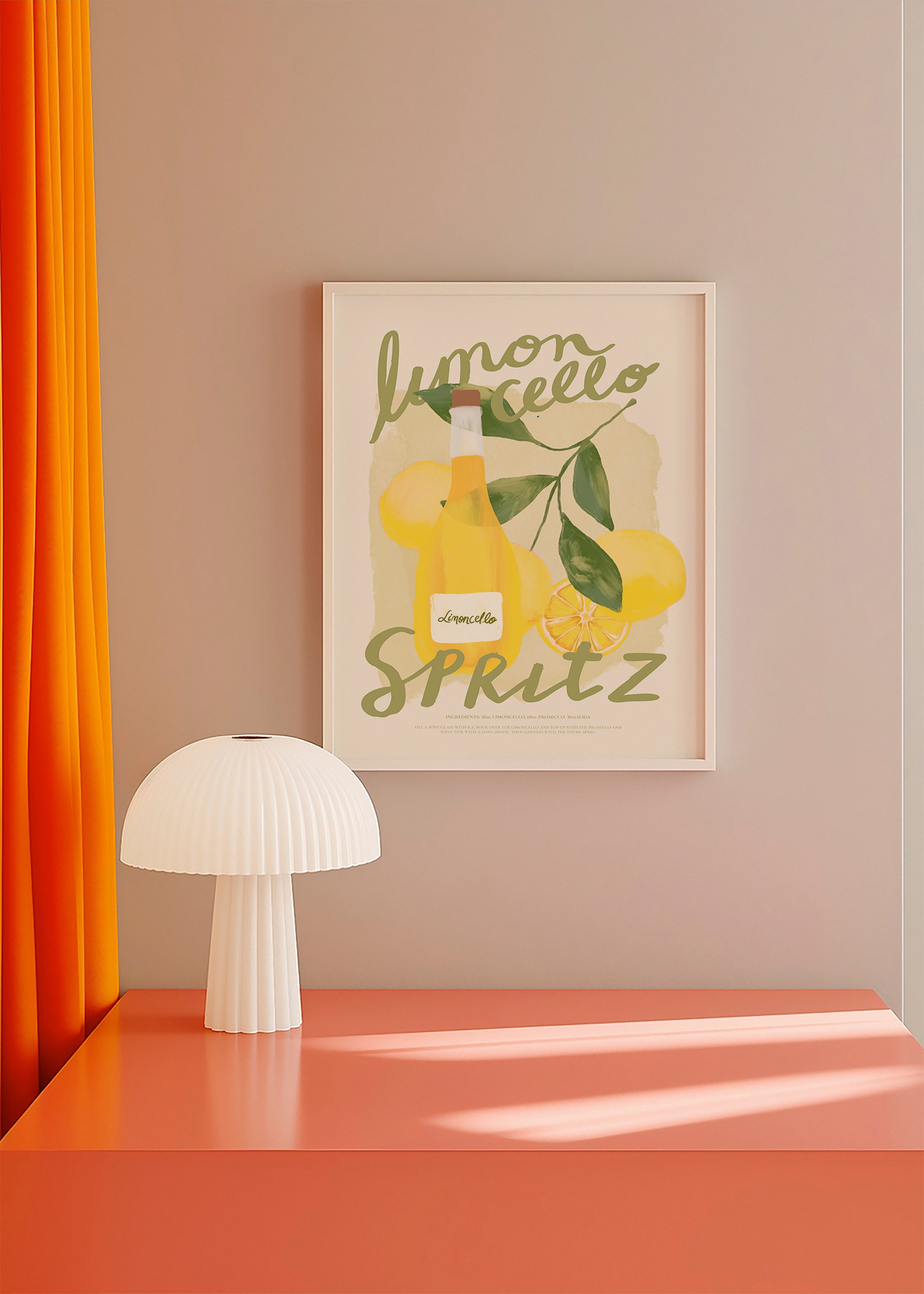 Kökskonst Limoncello Spritz illustration