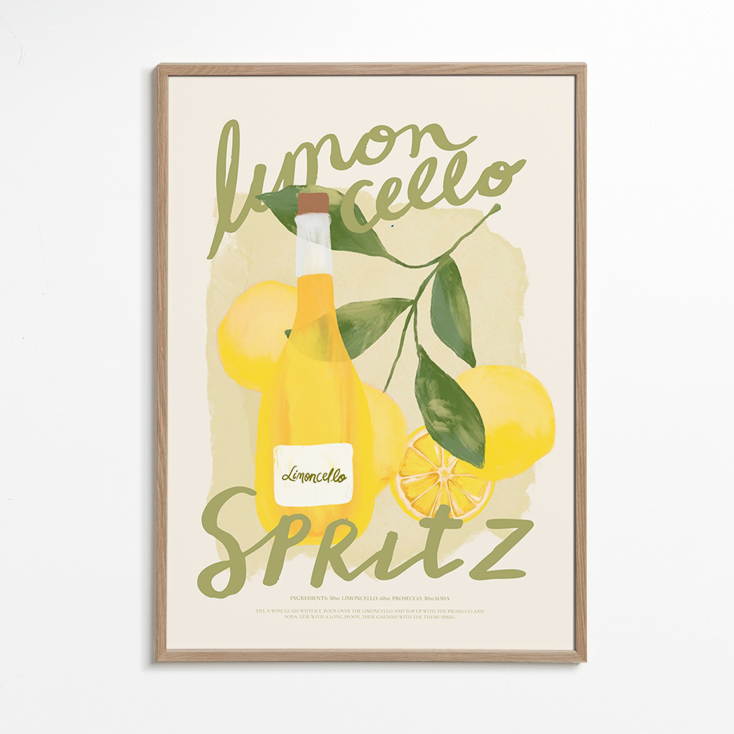 Kökskonst Limoncello Spritz illustration