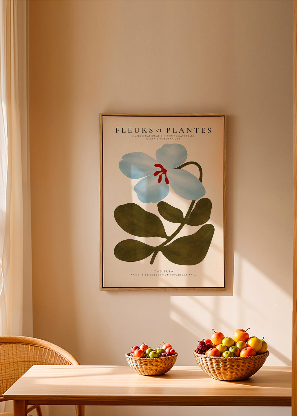 Botanisk poster Blåkamelia