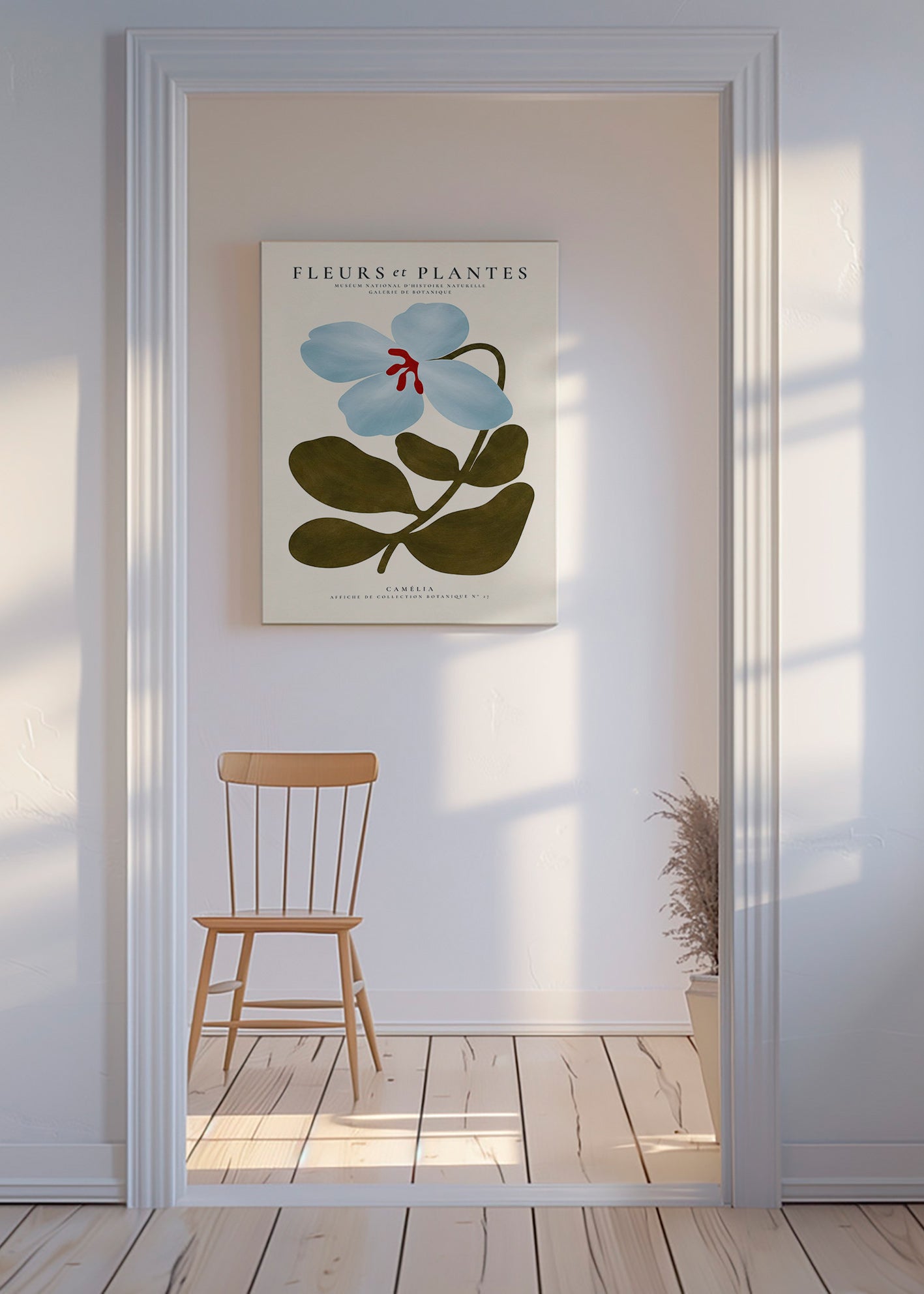 Botanisk poster Blåkamelia