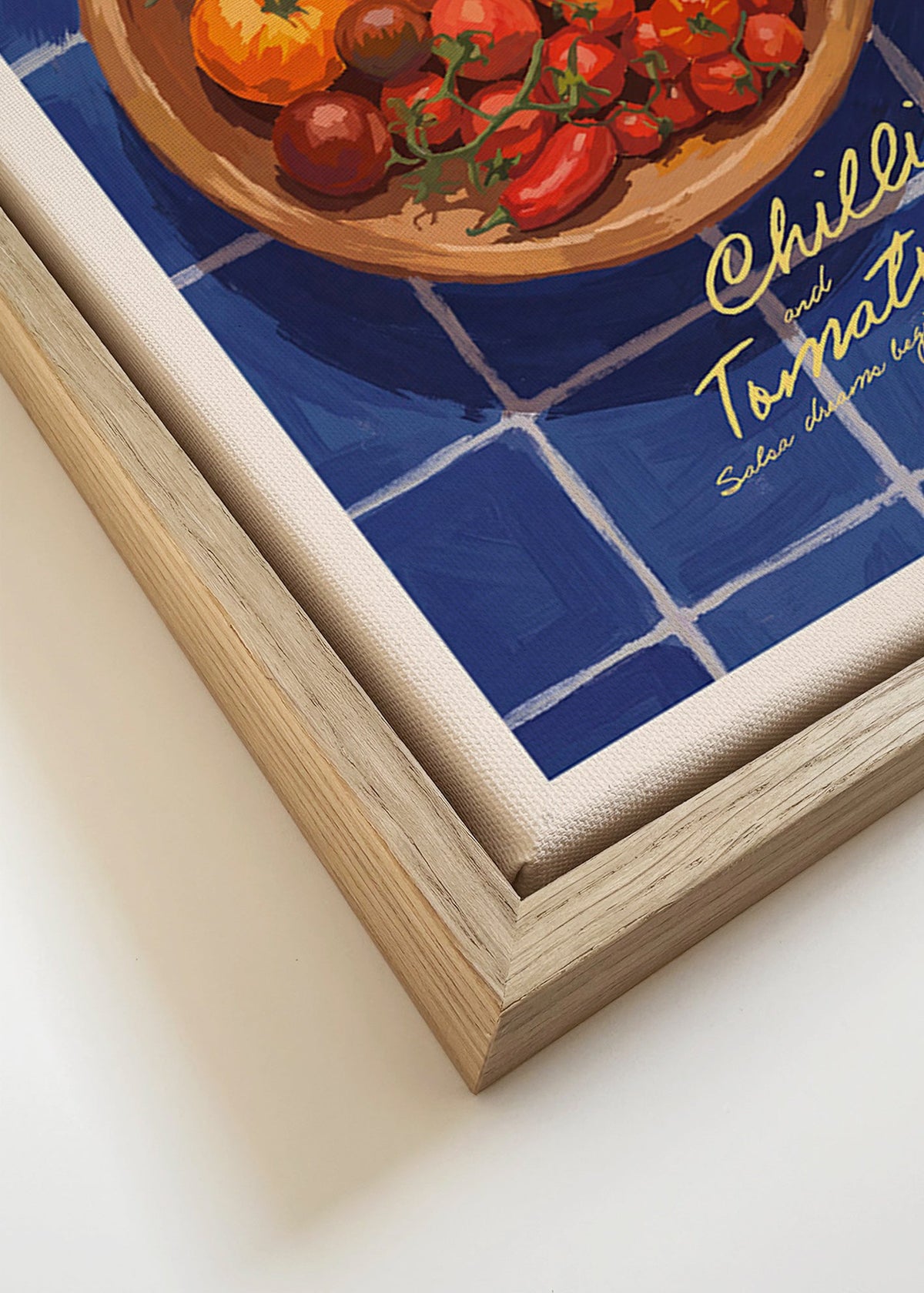 Kökskonst med chili och tomat illustration