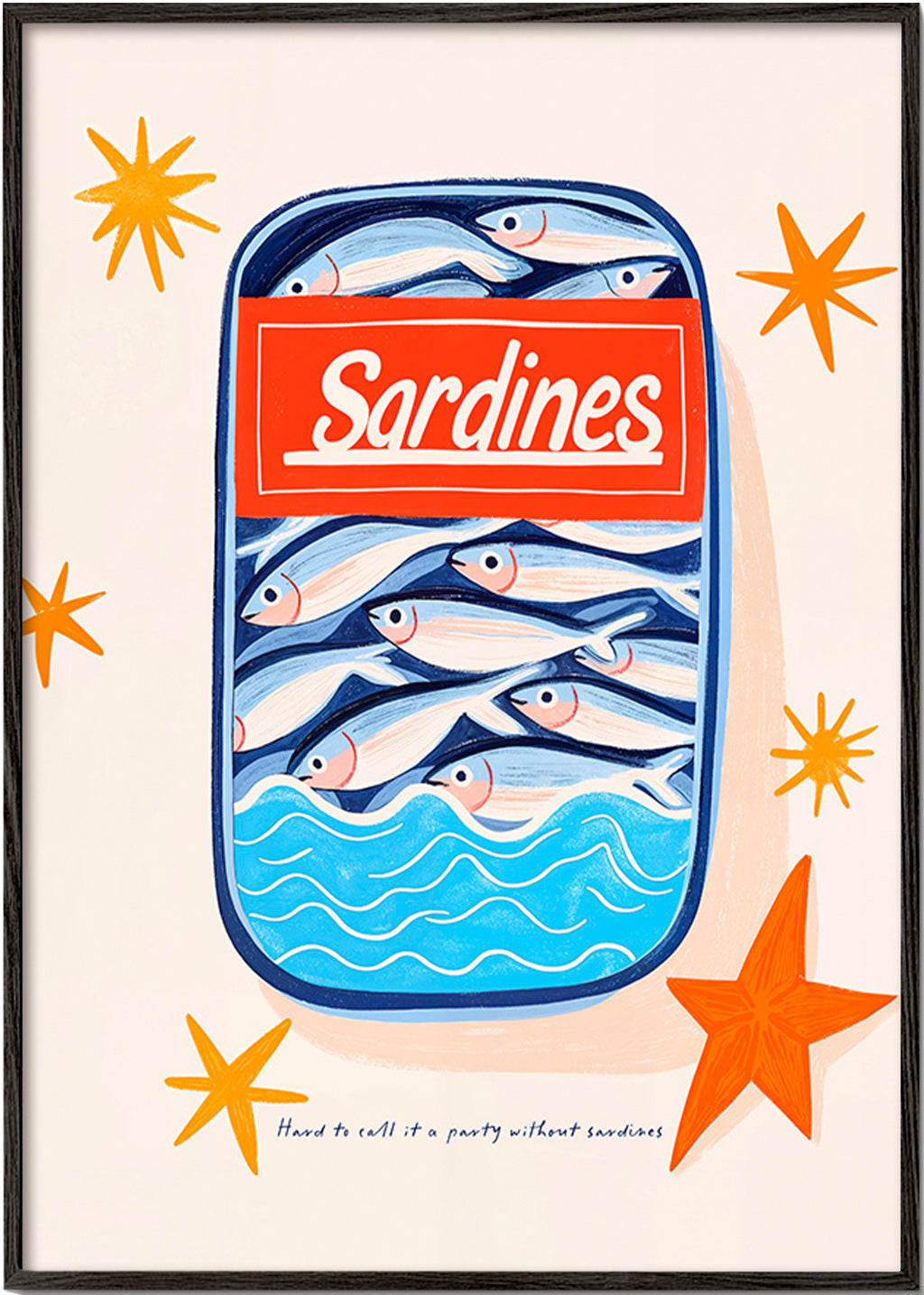 Kökskonst: illustrerad sardinkburk