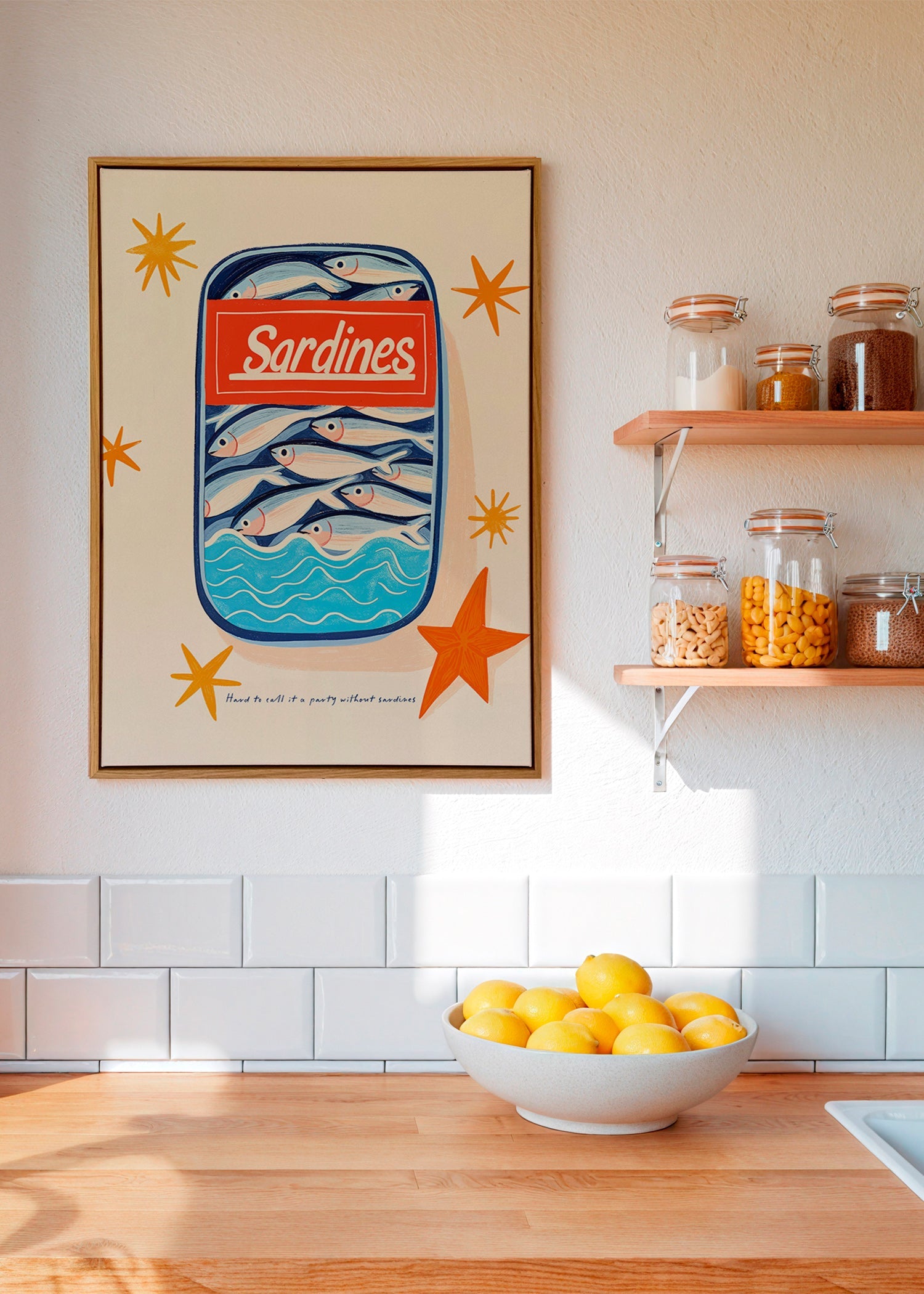Kökskonst: illustrerad sardinkburk