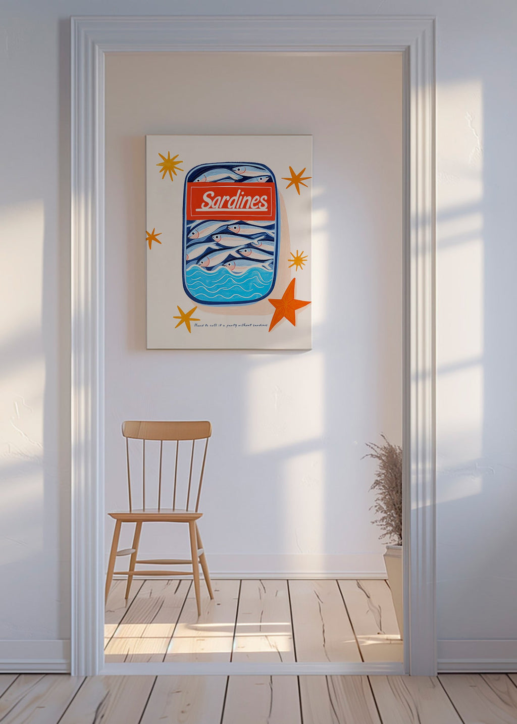 Kökskonst: illustrerad sardinkburk