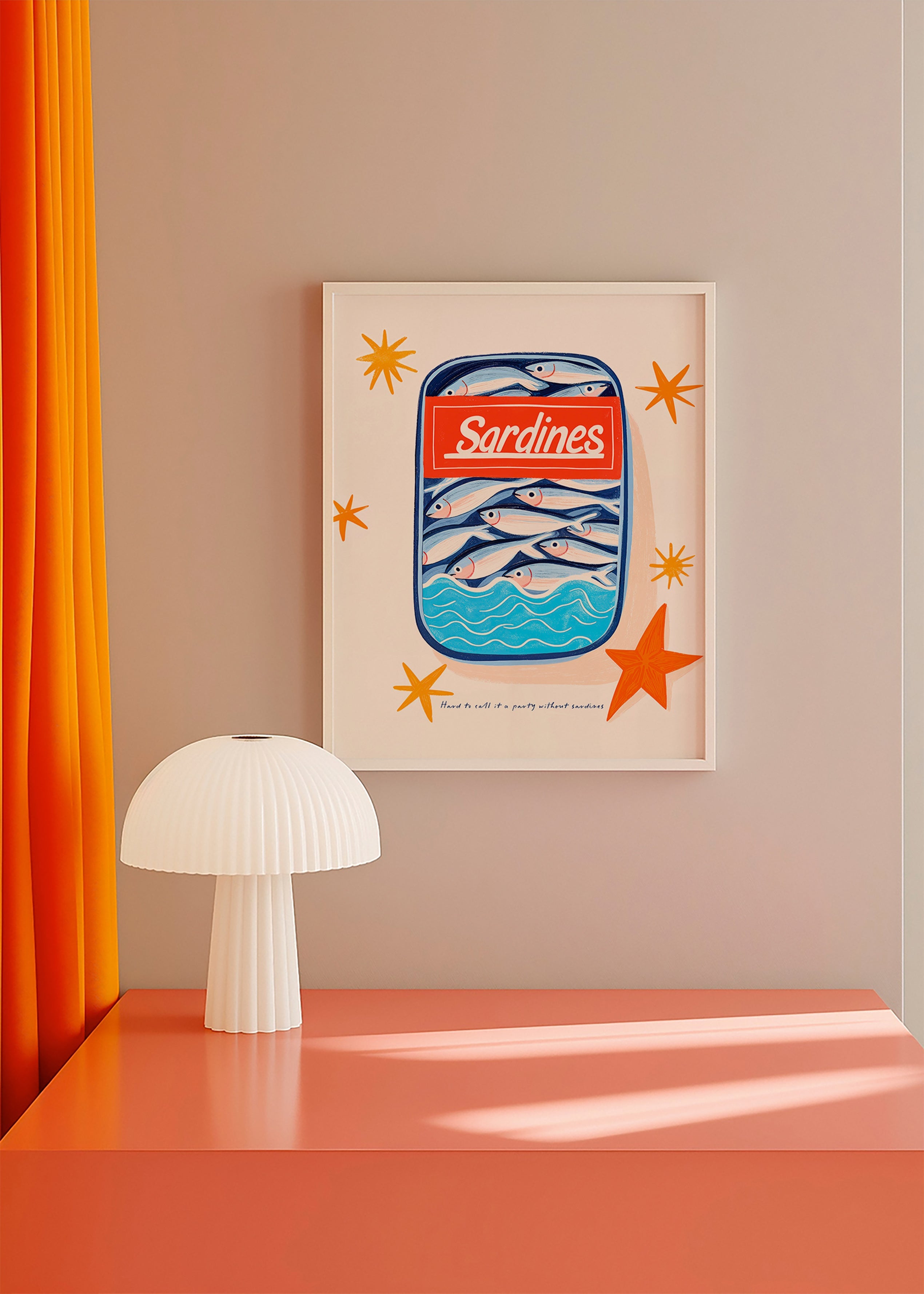 Kökskonst: illustrerad sardinkburk