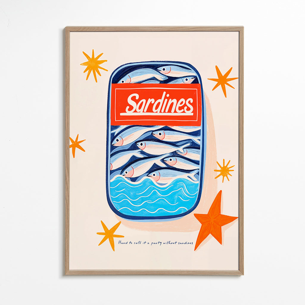 Kökskonst: illustrerad sardinkburk